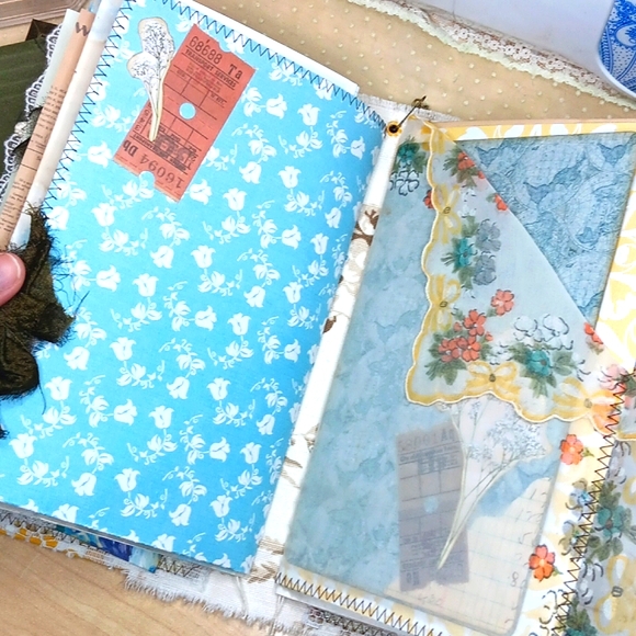 Feathered Beauty Handmade Junk Journal - Picture 12 of 13